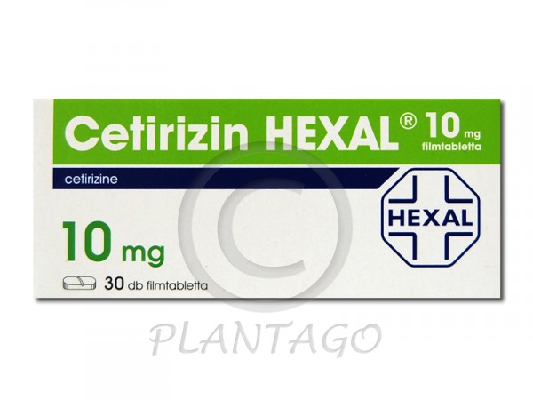 Cetirizin Hexal 10mg filmtabletta 30x