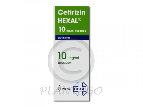 Cetirizin Hexal 10mg/ml belsőleges oldatos cseppek 20ml
