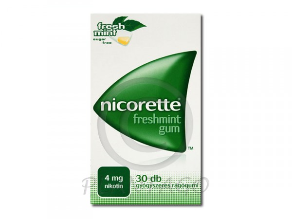 Nicorette Freshmint 4 mg gyógyszeres rágógumi 30x