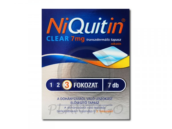 NiQuitin CQ Clear  7 mg transzdermális tapasz 7x