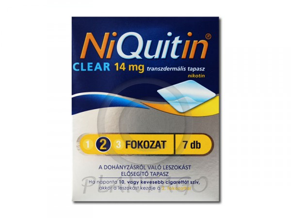 NiQuitin CQ Clear 14 mg transzdermális tapasz 7x