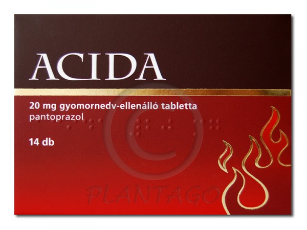 Acida 20 mg gyomornedv-ellenálló tabletta 14x