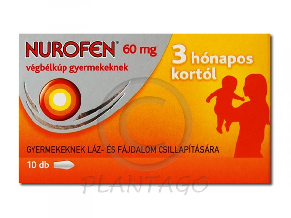 Nurofen  60 mg végbélkúp gyermekeknek 10x