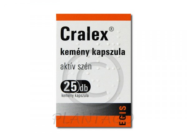 Cralex kemény kapszula (Carbo medicinalis)25x