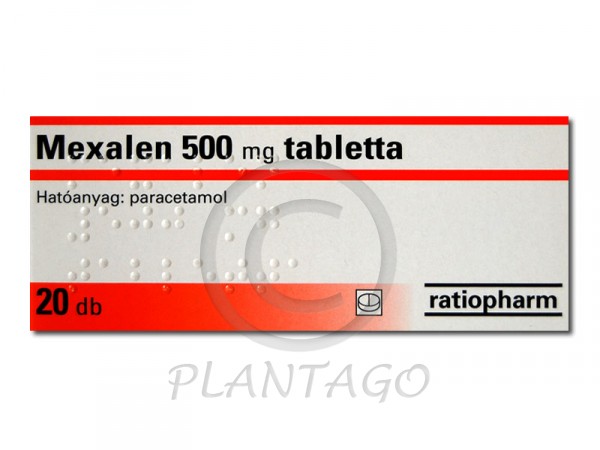 Mexalen 500 mg tabletta 20x