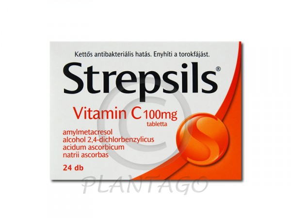 Strepsils Vitamin C 100 mg szopogató tabletta 24x