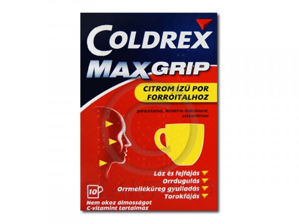 Coldrex Maxgrip citrom  ízű por belsőleges oldathoz 10x