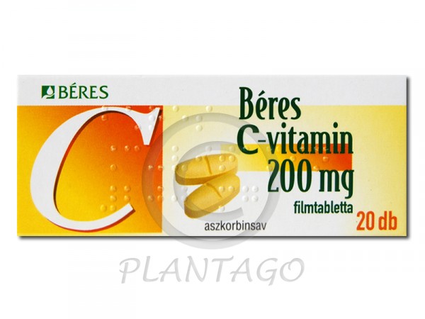 Béres C vitamin 200mg filmtabletta 20x