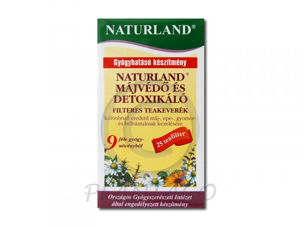 Naturland májvédő, detoxikáló tea filteres 25x