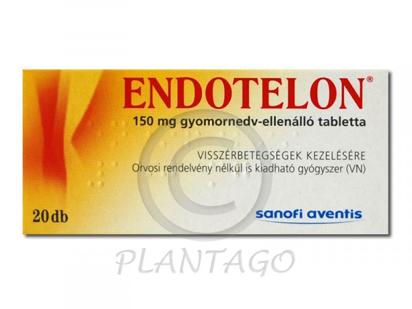 Endotelon 150mg gyomornedv- ellenálló tabletta 20x