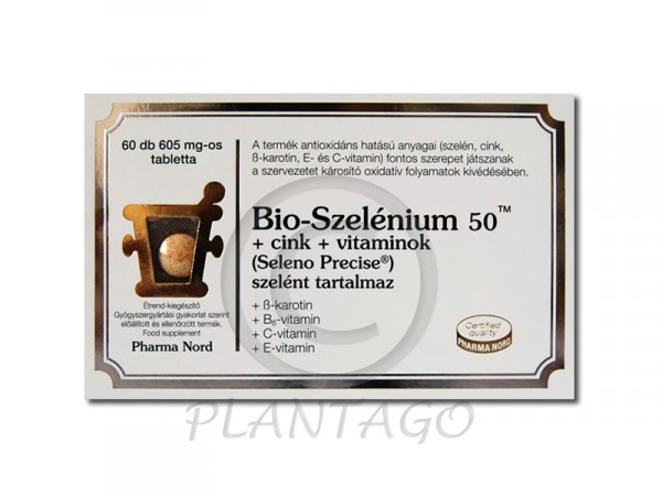 Bio-Szelénium 100+ cink+ vitaminok tabletta 60x