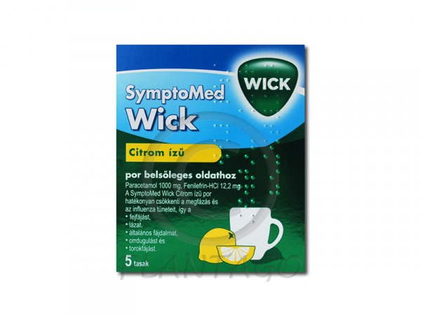 Symptomed Wick belsőleges por oldathoz citrom ízű 5x
