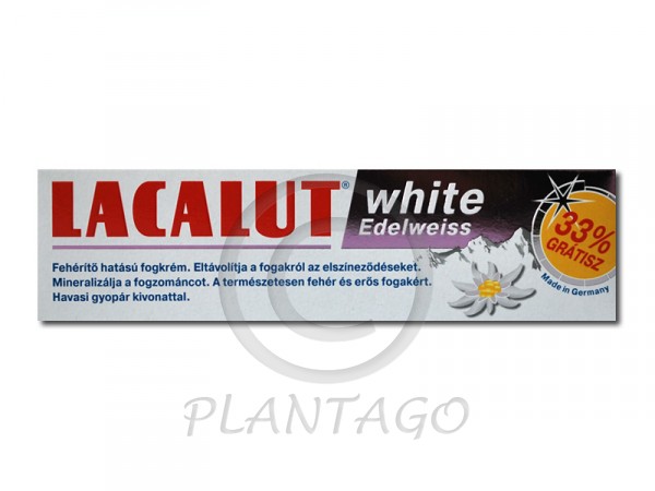 Lacalut fogkrém white Edelweiss fogfehérítő 100ml