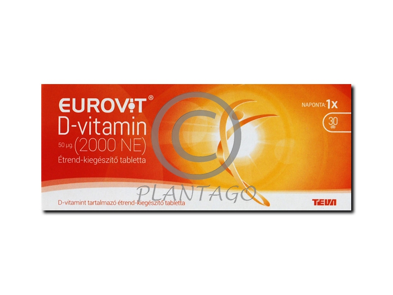 Eurovit D vitamin 2000NE tabletta 30x
